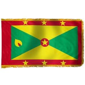  Grenada Flag 6X10 Foot Nylon PH and FR Patio, Lawn 
