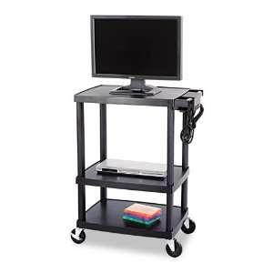  Safco Products   Safco   Multimedia Cart, 3 Shelf, 80lbs 