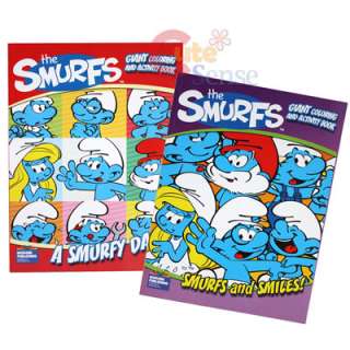   Coloring & Activity Book Set  Smurfs and Smiles, A Smurfy Day  