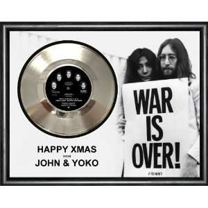  John Lennon Happy Xmas War Is Over Framed Silver Record 