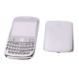  Silver 4 Piece Chrome Faceplate for Blackberry Curve 8520 