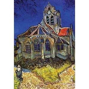   poster printed on 12 x 18 stock. Church at Auvers