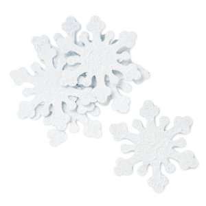  Iridescent Snowflake Decorations 10/pk 