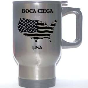  US Flag   Boca Ciega, Florida (FL) Stainless Steel Mug 