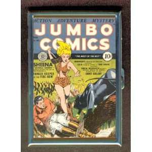  JUMBO COMICS SHEENA PANTHER FANG ID CIGARETTE CASE 