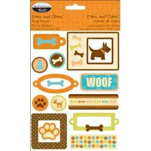  Paws & Claws Dome Epoxy Stickers Dog Icons