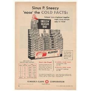 1956 Sinus P Sneezy Kleenex Tissues Trade Print Ad 
