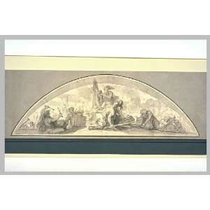     Charles Le Brun   24 x 16 inches   Projet de décor pour un cintre