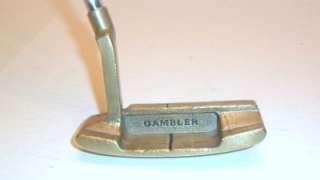Tru Form 5 Gambler Brass Golf Putter 32.5 RH Unisex  