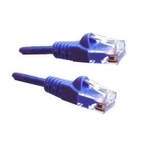  Purple Ethernet Network, Patch Cable, Molded Snagless Boot 