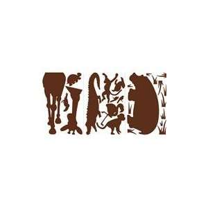   Silhouettes (Brown) Peel & Stick Giant Wall Decals