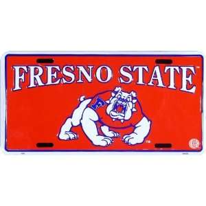  Fresno State Univ (California St) embossed metal auto tag 