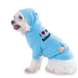 Love/Heart Bullmastiff Hooded (Hoody) T Shirt with pocket for your 