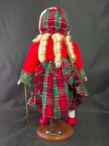 Brinns Porcelain Chrissy Doll Winter Christmas Outfit  