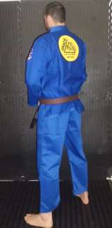 Gracie Signature Jiu Jitsu Gi by FUJI   BLUE * BJJ Uniform kimono FREE 