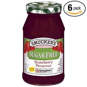 Smuckers Sugar Free Strawberry Preserves, 12.75 Ounce (Pack of 6)