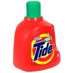 Tide Detergent, Deep Clean Formula, Liquid, Mountain Spring, 100 fl oz 