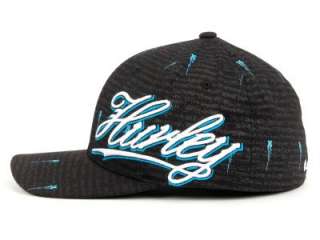 New Authentic Hurley YOUTH Skater Hat 3D Logo Blk/Blue  