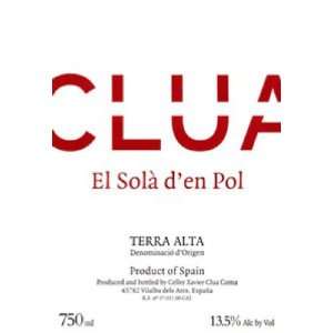  2008 Xavier Clua El Sola DEn Pol Terra Alta Tinto 750ml 