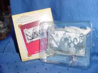 NEW silver picture frame CHRISTMAS ORNAMENT HALLMARK w  