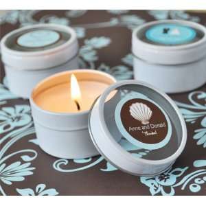  Personalized Theme Round Travel Candle Tins