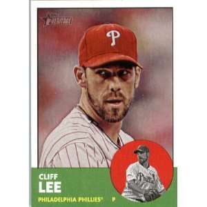 2012 Topps Heritage 56 Cliff Lee   Philadelphia Phillies (ENCASED MLB 