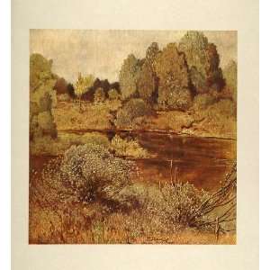   Stream River Landscape Toni Stadler   Original Print