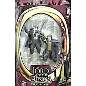   Two Towers Merry Pippin Action Figure with Elven Cloaks Toys & Games