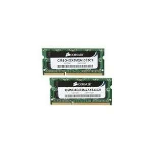  CORSAIR 4GB (2 x 2GB) 204 Pin DDR3 SO DIMM DDR3 1333 