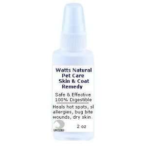 Watts Natural Pet Care   Skin, Wound, Allergy + Coat Remedy with Omega 