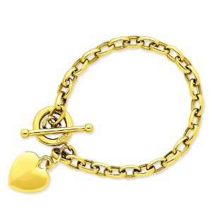 14k Heart Charm Bracelet Shop4Silver Jewelry
