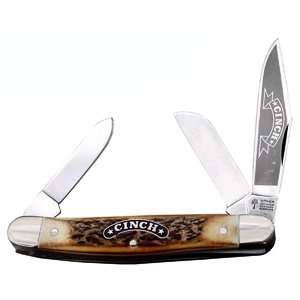 Cinch Knives by Boker   Stockman, Stag Handle, 3 Blades  