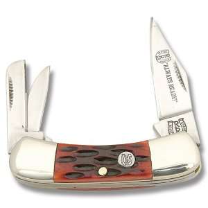  Rough Rider Knives 311 Small Canoe Pocket Knife with Red 