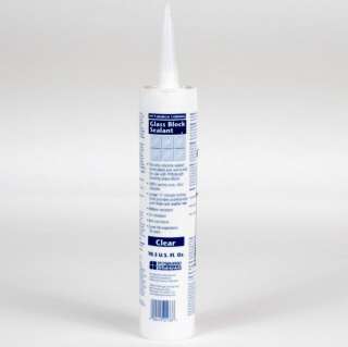 Tube of Pittsburgh Glass Block Silicone Sealant CLEAR  