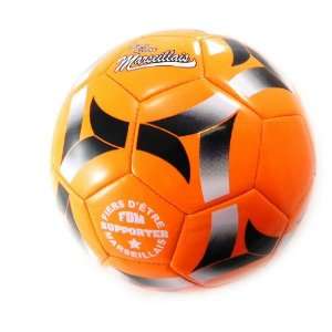  Soccer ball 100% Marseille orange.