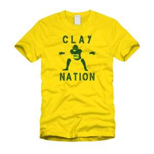 Clay Nation Green Bay Packer Clay Matthews T Shirt  