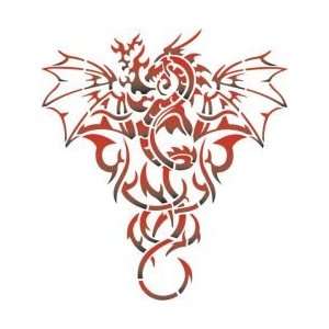 Tattoo Stencil   Dragon   #L293