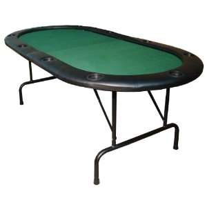  84 inch folding poker table with 10 built in cup holders 