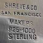 SHREVE & CO., S.F. Sterling Silver MUG, C.1898  