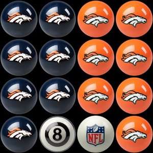  Denver Broncos Complete Billiard Ball Set by Imperial 