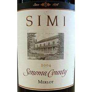  Simi Merlot 2008 750ML Grocery & Gourmet Food