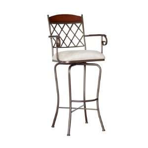   34 Inch Madrid Extra Tall Swivel Bar Stool with Arms