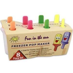  Popsicle Maker Mold, 8 Piece Assorted Case Pack 36