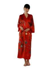 Silk Kimono Robe for Women   100% Silk Womens Red Kimono Robe (Grace 