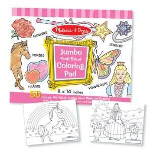  Jumbo Coloring Pad   Pink (11 x 14) Case Pack 3 Toys 