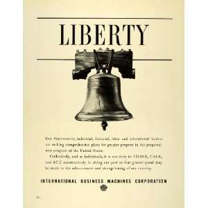  Liberty Bell WWII War Preparedness   Original Print Ad