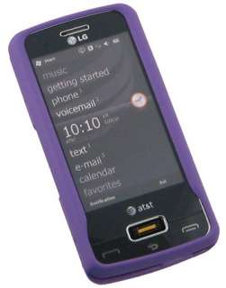 RUBBERIZED PURPLE COVER CASE FOR LG EXPO GW820 PHONE  