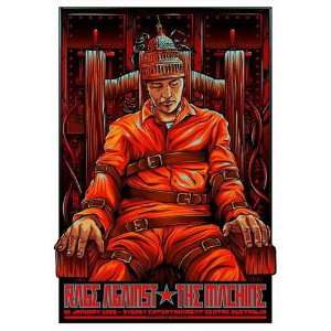 Rage Against the Machine Sydney Concert Poster 