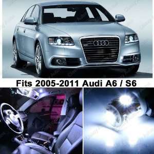 Audi A6 S6 WHITE LED Lights Interior Package Kit C6 (12 Pieces)