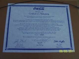 Coca Cola Polar Bear Coke ART Signed CEL AP128   200 LTD Print Frame 